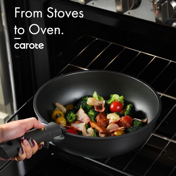 CAROTE 7pcs Pots and Pans Set Non Stick, Nonstick Cookware Set Detachable Handle - Image 2