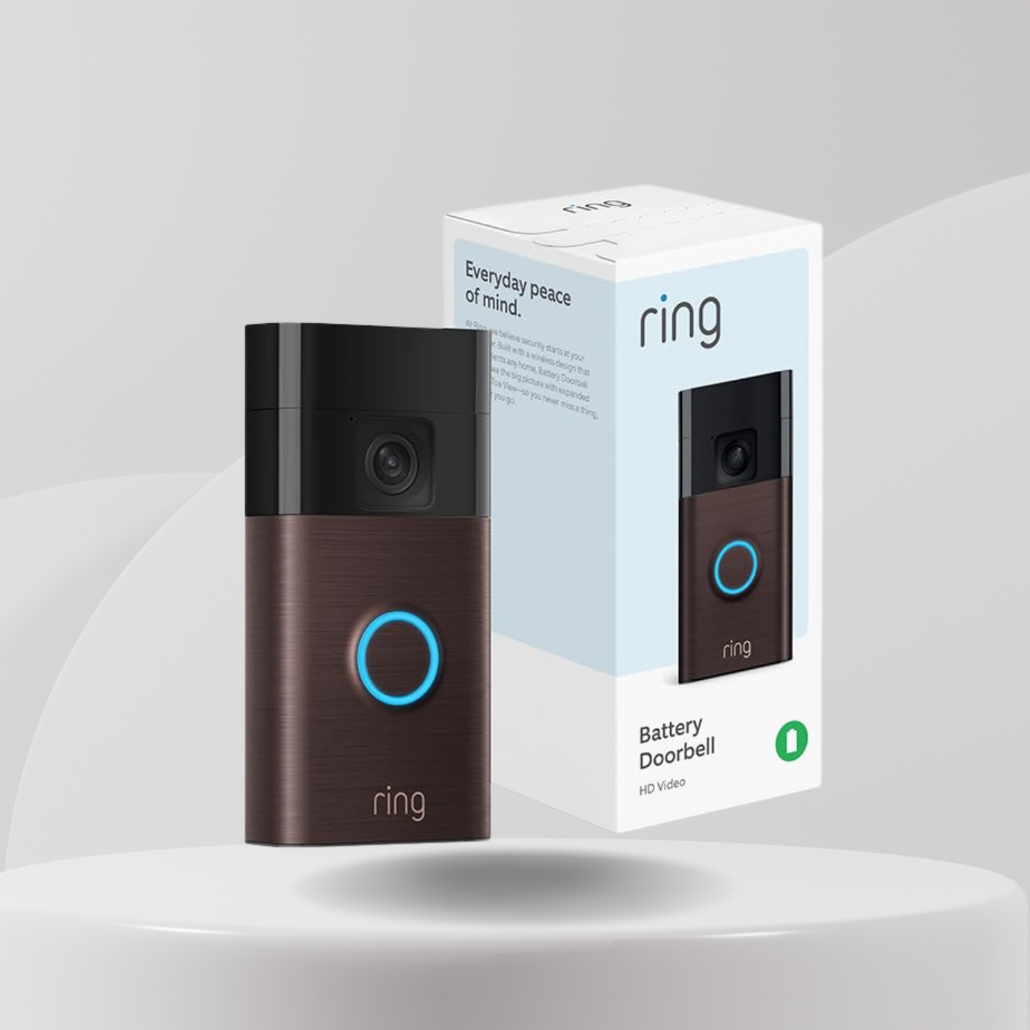 Ring Battery Doorbell, Head-to-Toe Video, Live View with Two-Way Talk