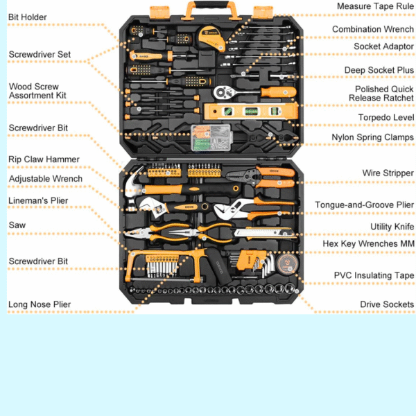 DEKOPRO 228 Piece Socket Wrench Auto Repair Tool Combination Package - Image 3