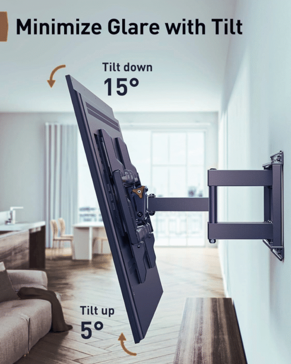 Perlegear UL Listed Full Motion TV Wall Mount, TV Stand. - Image 4