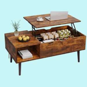 Sweetcrispy Coffee Table, Lift Top Coffee Tables for Living Room